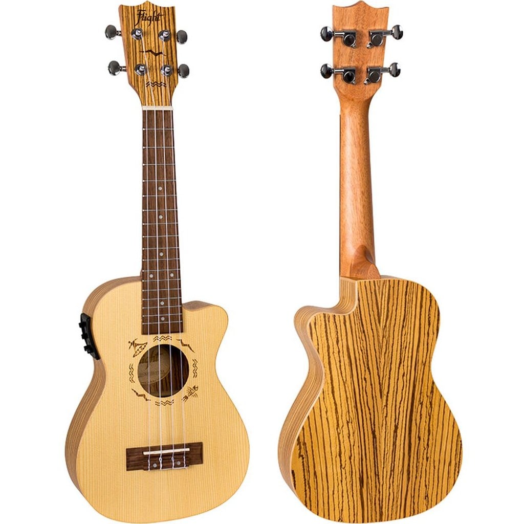 Flight DUC328CEQ Elec Concert Ukulele - Zeb B&S